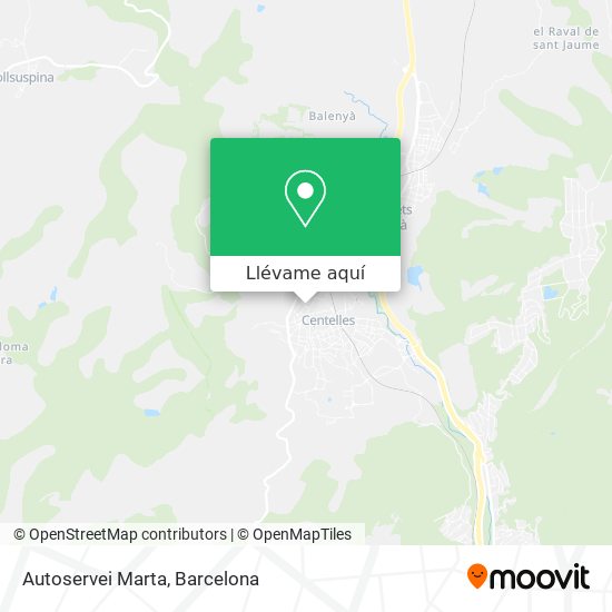 Mapa Autoservei Marta