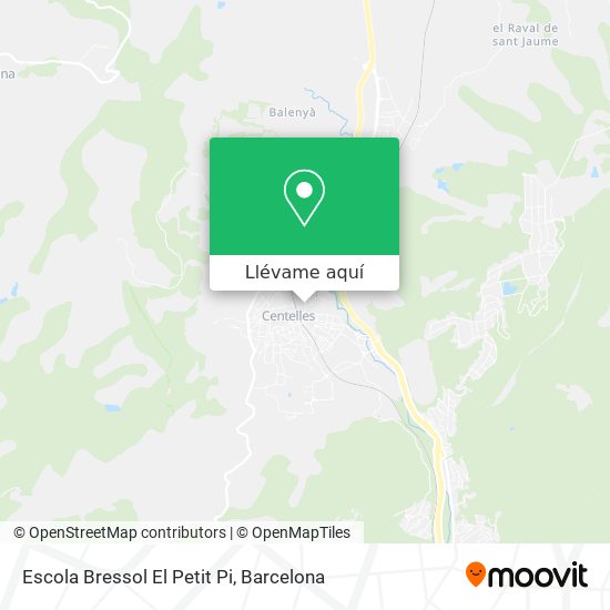 Mapa Escola Bressol El Petit Pi
