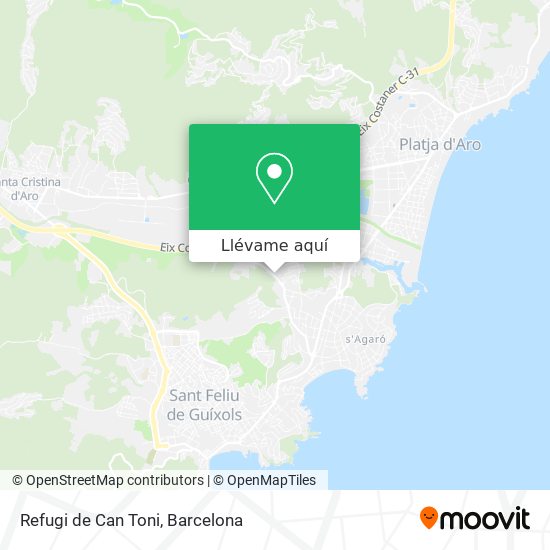 Mapa Refugi de Can Toni