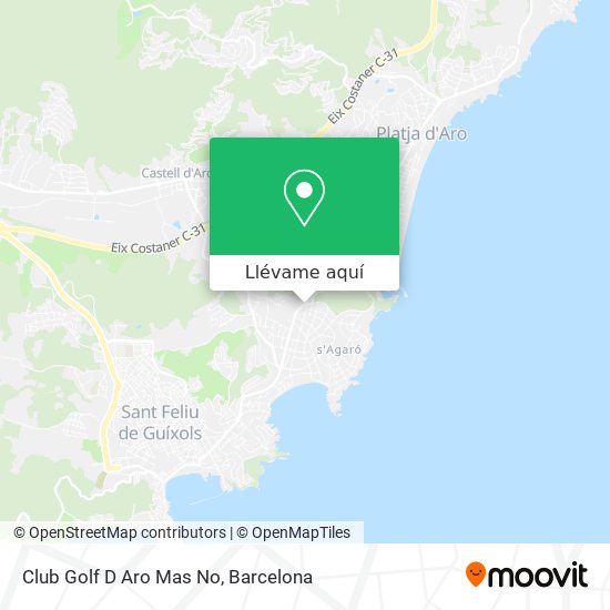 Mapa Club Golf D Aro Mas No