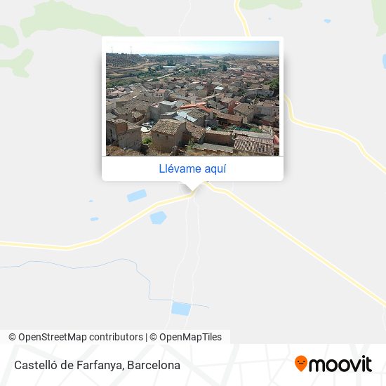 Mapa Castelló de Farfanya