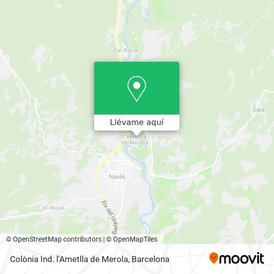 Mapa Colònia Ind. l'Ametlla de Merola