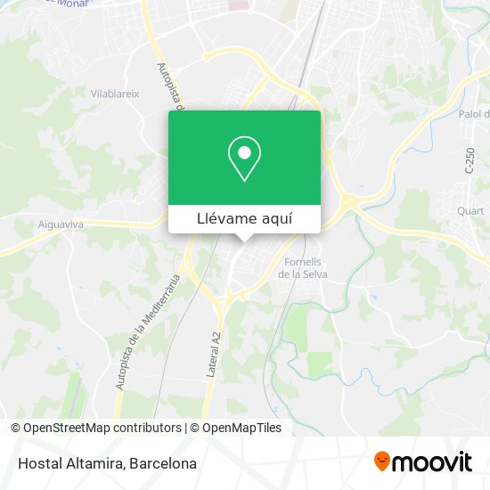 Mapa Hostal Altamira