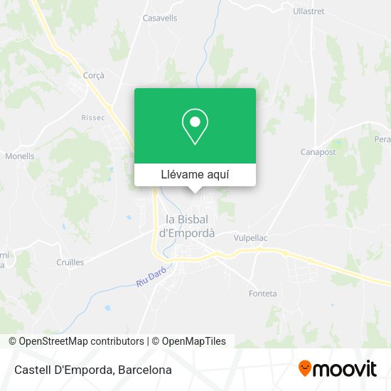 Mapa Castell D'Emporda