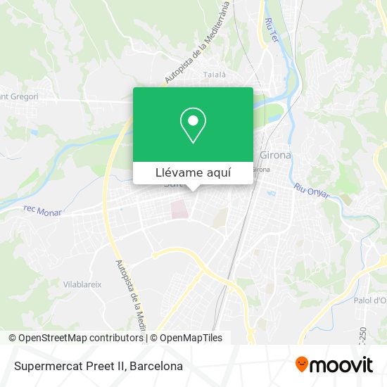 Mapa Supermercat Preet II
