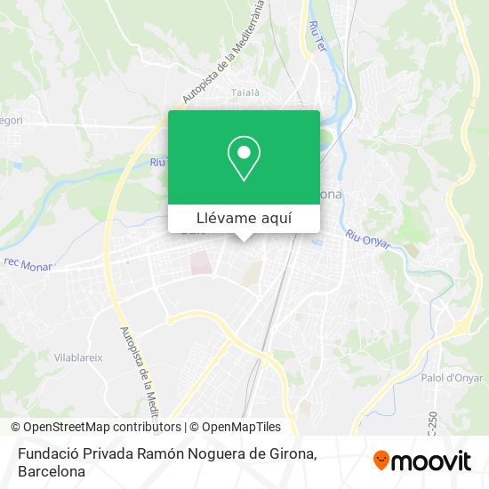 Mapa Fundació Privada Ramón Noguera de Girona