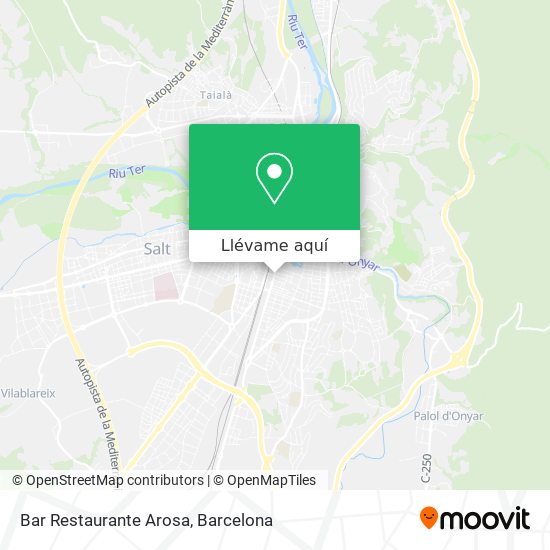 Mapa Bar Restaurante Arosa
