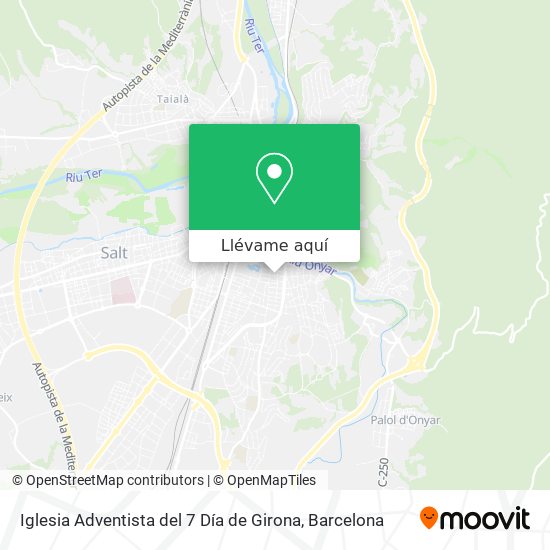 Mapa Iglesia Adventista del 7 Día de Girona