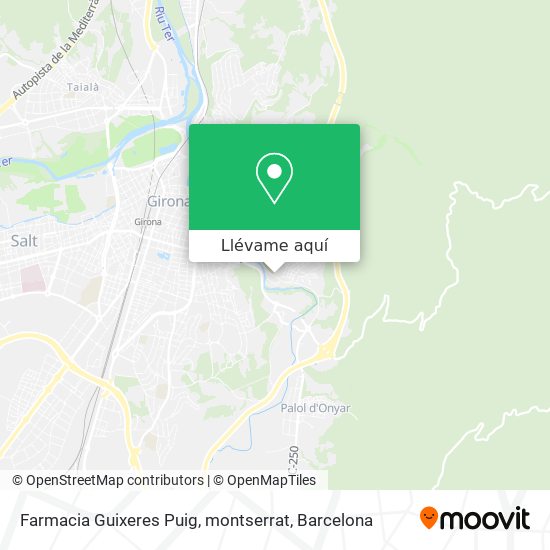 Mapa Farmacia Guixeres Puig, montserrat