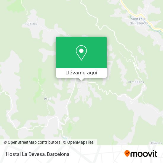 Mapa Hostal La Devesa