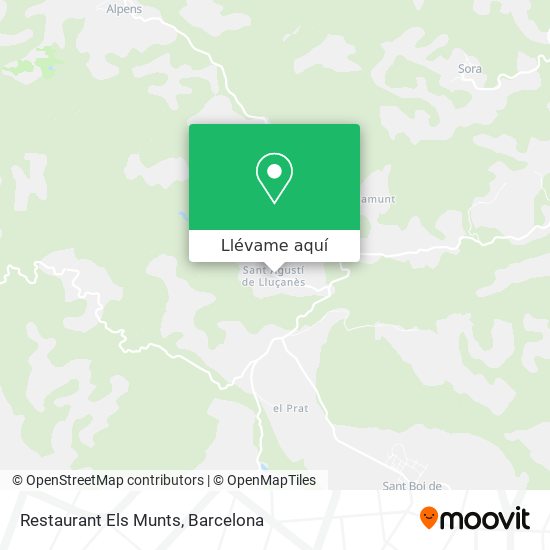 Mapa Restaurant Els Munts