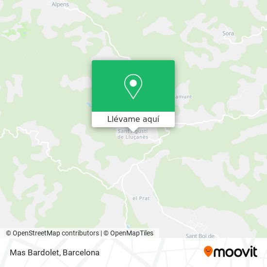 Mapa Mas Bardolet