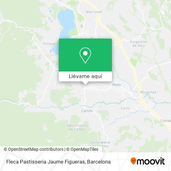 Mapa Fleca Pastisseria Jaume Figueras