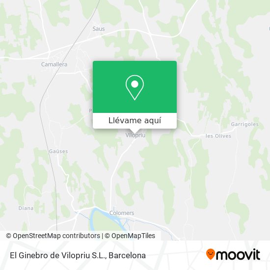 Mapa El Ginebro de Vilopriu S.L.