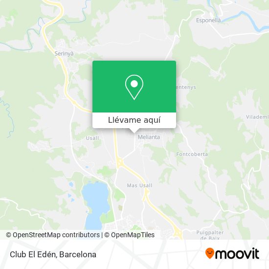 Mapa Club El Edén