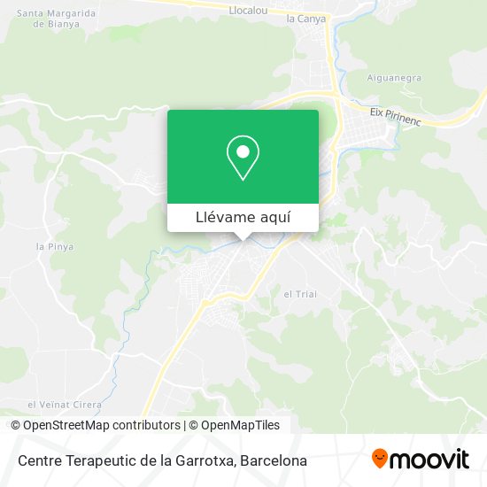 Mapa Centre Terapeutic de la Garrotxa