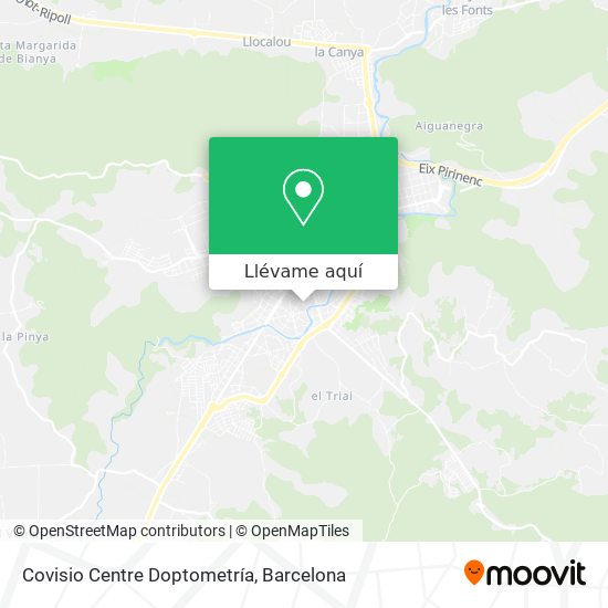 Mapa Covisio Centre Doptometría