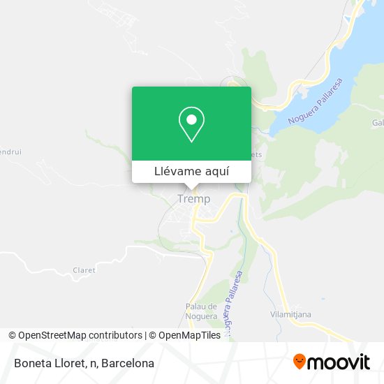 Mapa Boneta Lloret, n