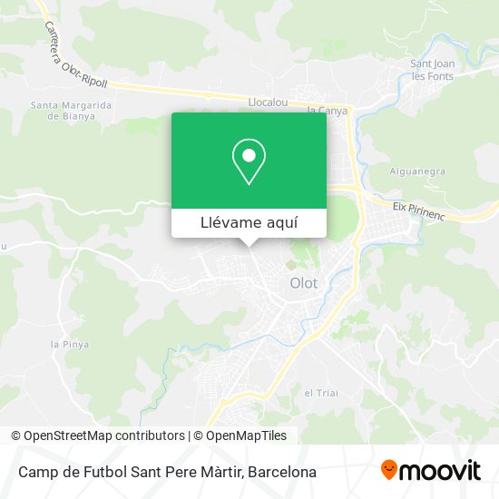 Mapa Camp de Futbol Sant Pere Màrtir
