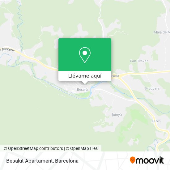 Mapa Besalut Apartament