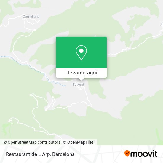 Mapa Restaurant de L Arp