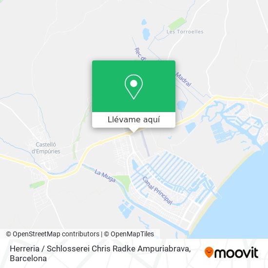 Mapa Herreria / Schlosserei Chris Radke Ampuriabrava