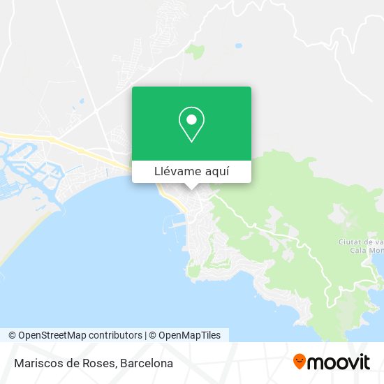 Mapa Mariscos de Roses
