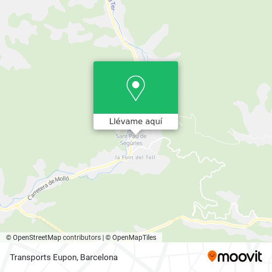 Mapa Transports Eupon