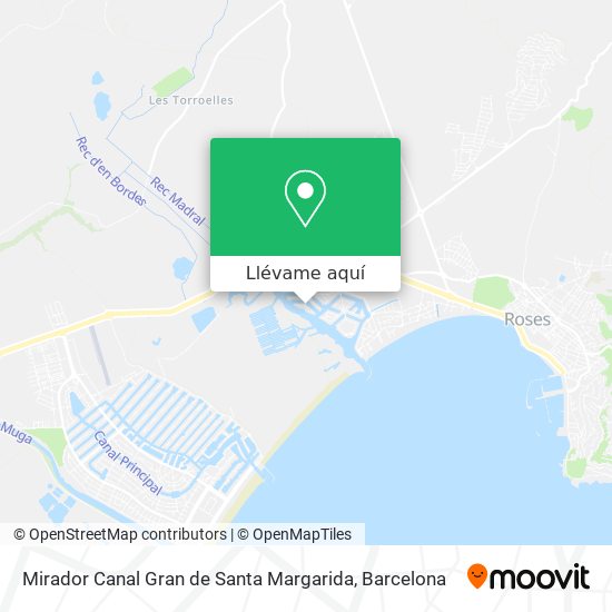 Mapa Mirador Canal Gran de Santa Margarida