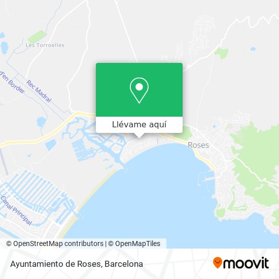 Mapa Ayuntamiento de Roses