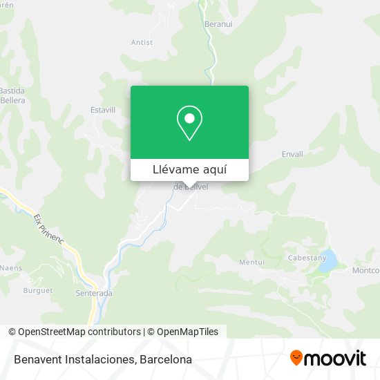 Mapa Benavent Instalaciones