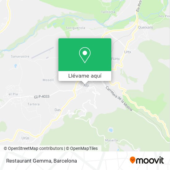 Mapa Restaurant Gemma