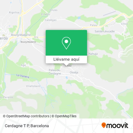 Mapa Cerdagne T P