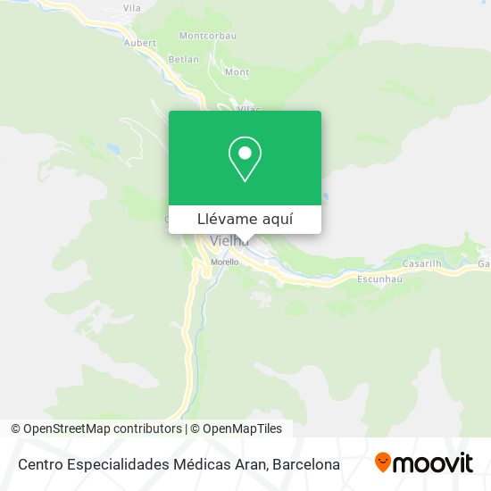 Mapa Centro Especialidades Médicas Aran