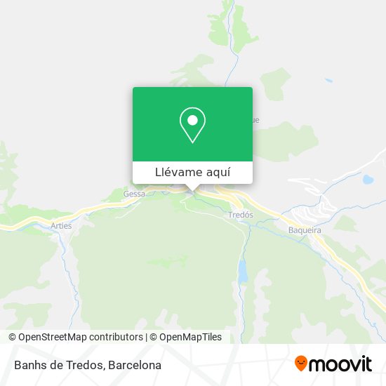 Mapa Banhs de Tredos