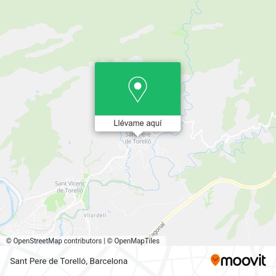 Mapa Sant Pere de Torelló