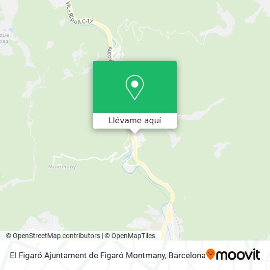 Mapa El Figaró Ajuntament de Figaró Montmany