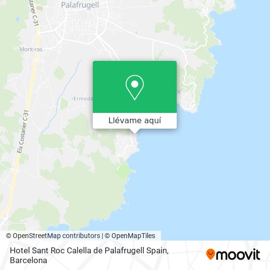 Mapa Hotel Sant Roc Calella de Palafrugell Spain