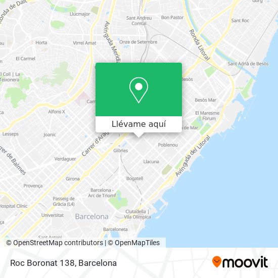 Mapa Roc Boronat 138