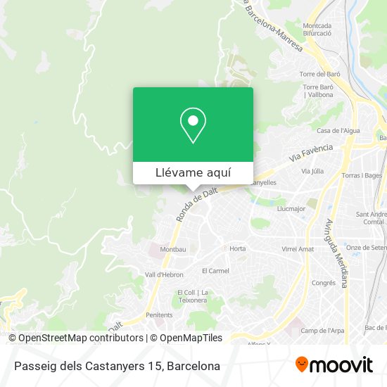 Mapa Passeig dels Castanyers 15