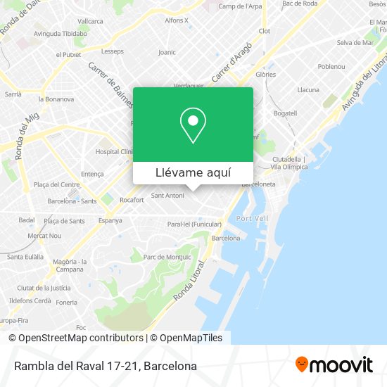 Mapa Rambla del Raval 17-21