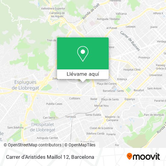 Mapa Carrer d'Aristides Maillol 12