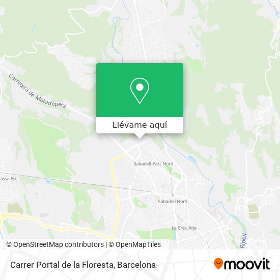 Mapa Carrer Portal de la Floresta