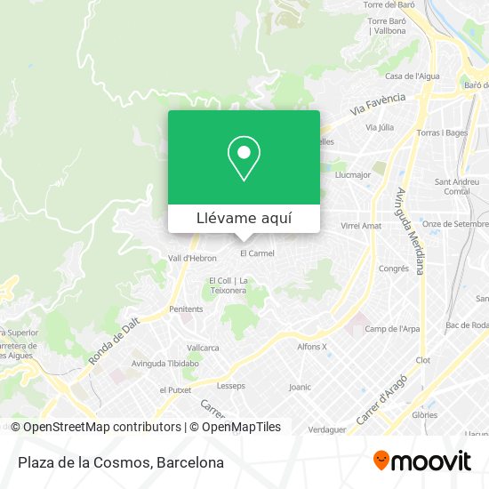 Mapa Plaza de la Cosmos