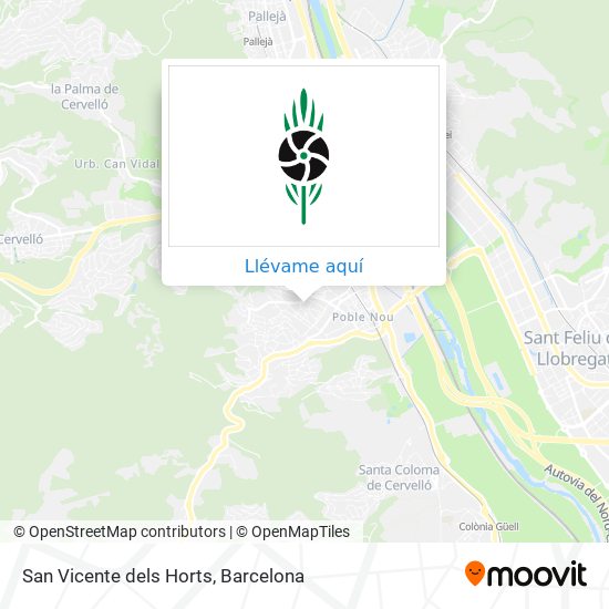 Cómo llegar a San Vicente dels Horts en Sant Vicenç Dels Horts en Autobús,  Tren o Metro?