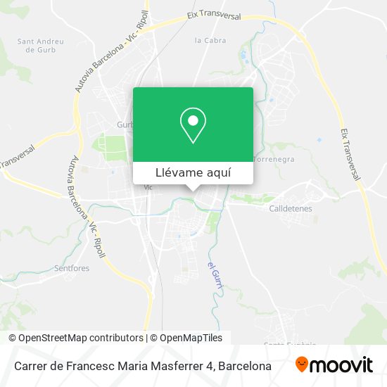 Mapa Carrer de Francesc Maria Masferrer 4