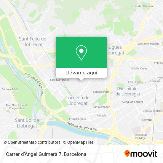 Mapa Carrer d'Àngel Guimerà 7