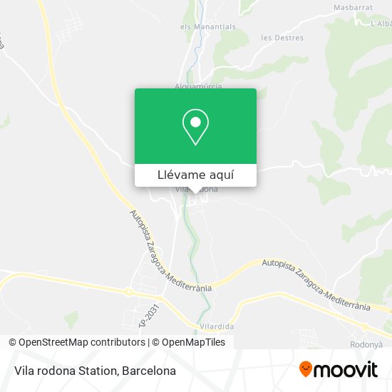Mapa Vila rodona Station