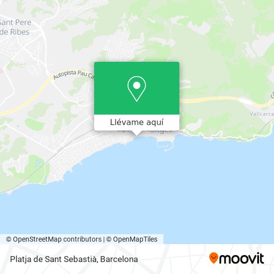 Mapa Platja de Sant Sebastià