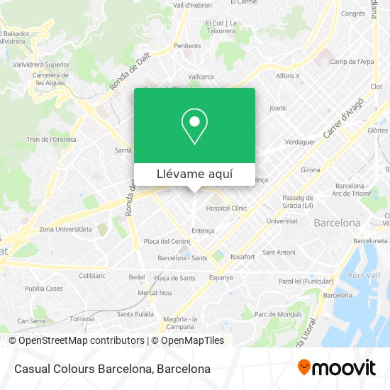 Mapa Casual Colours Barcelona